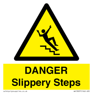 DANGER Slippery Steps